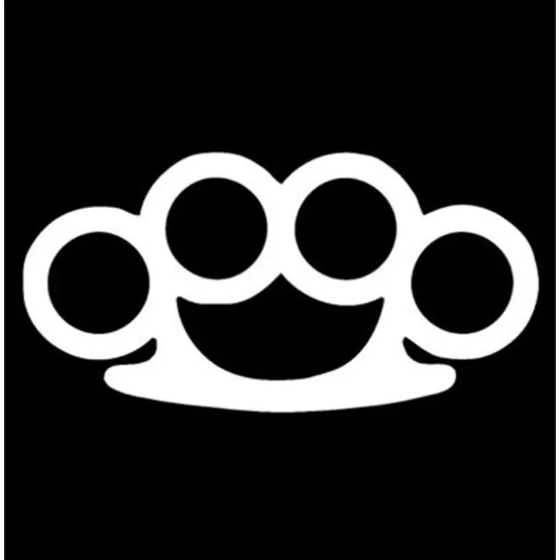 Черные/серебряные латунные кастеты креативный автомобильный Стайлинг KK