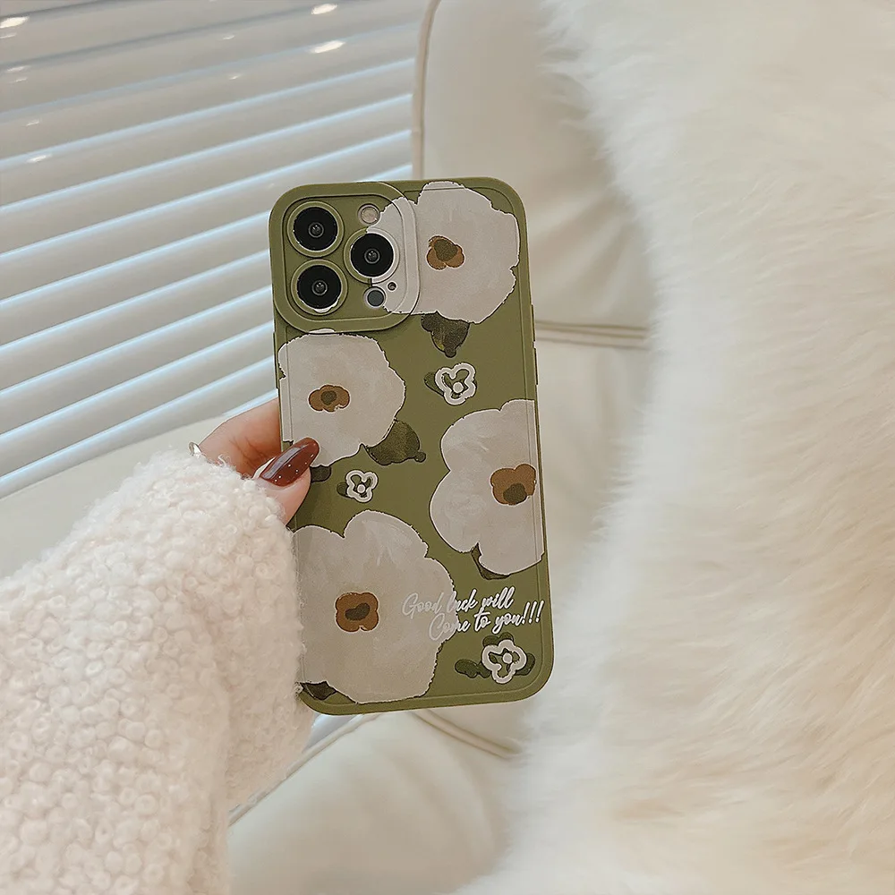 Retro Lattice Phone Case For iPhone 13 12 11 Pro Max X XR Xs Max 7 8 Plus 13 12 mini Case Soft Silicone Shockproof Cover