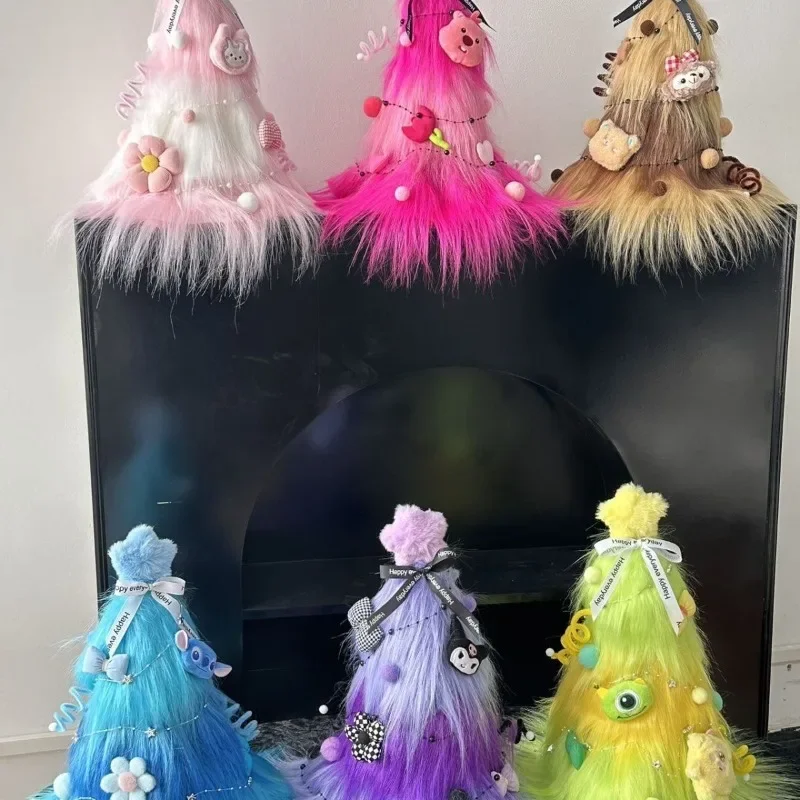 

Sanrios аниме Kuromi Plushie Рождественская елка детская мультяшная конфетная Милая Рождественская декорация ручной работы подарок для девочек