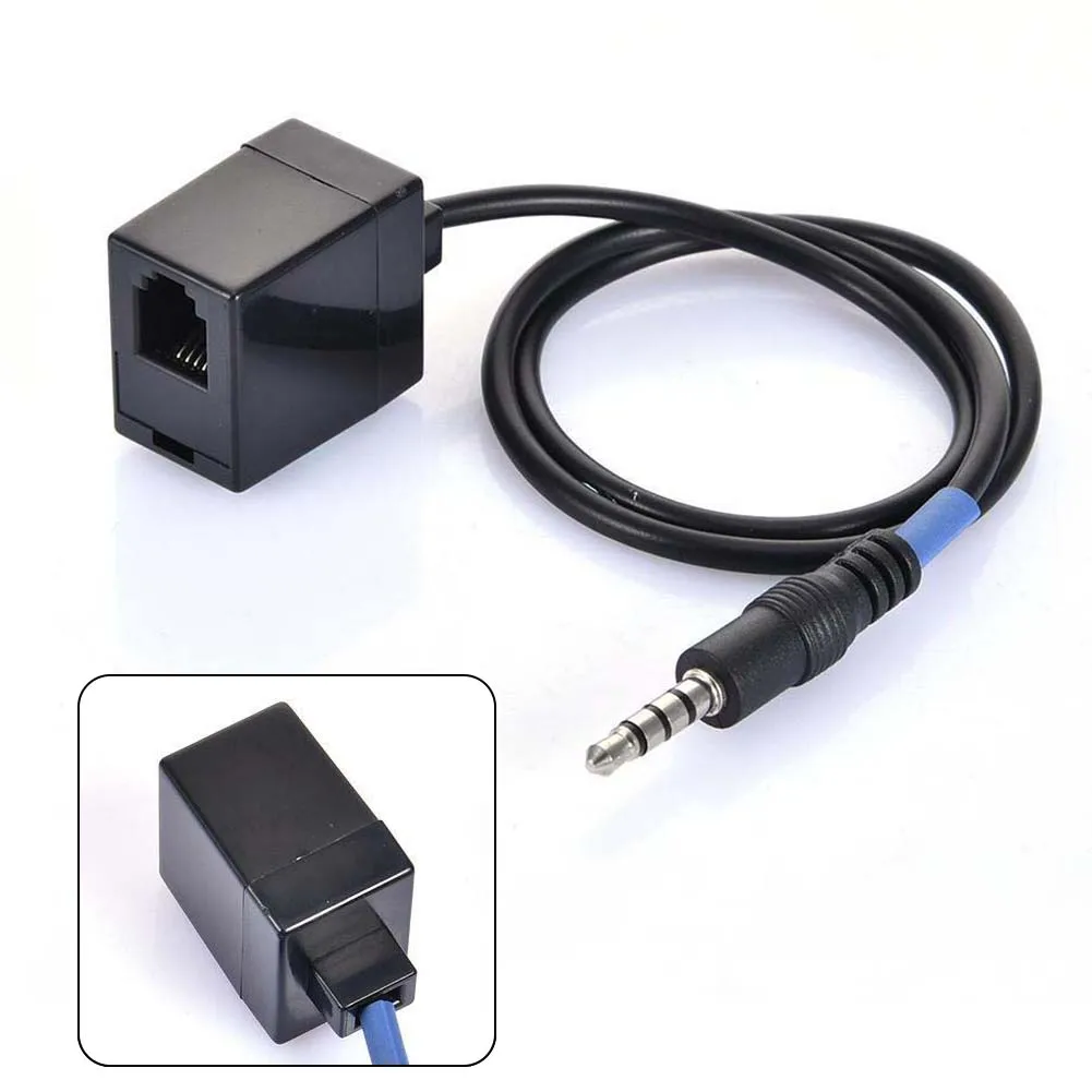 3.5mm Male Jack To RJ9 4P4C Female Adapter Extension Cable Cisco Telephone Line 3.5mmTRRS Rotation RJ9 Adapter Cable