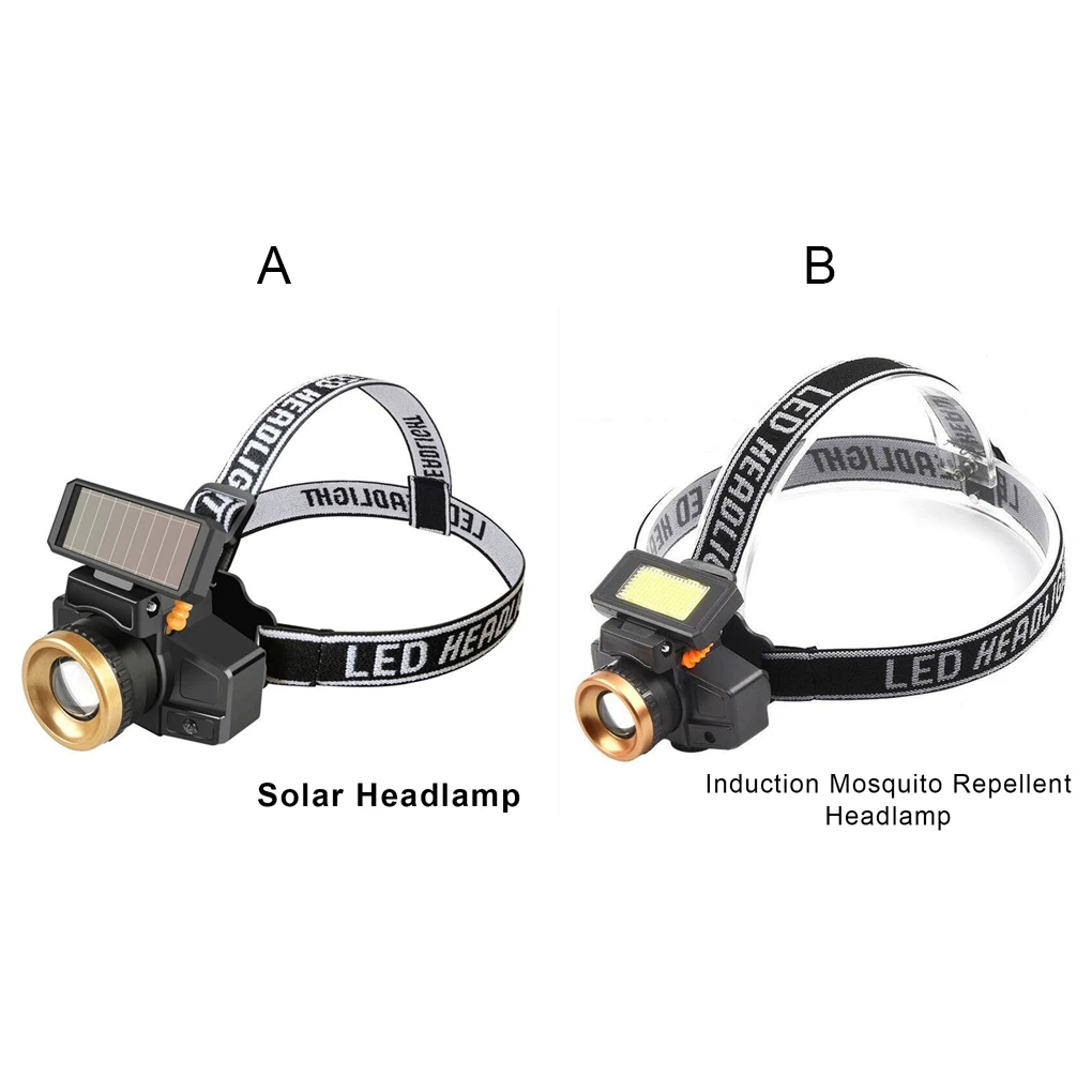 

Headlamp Brightness 4 Modes Dimmable Head Torch Rechargeable Headlight Outdoor Working for Camping Cycling Fishing Hunting
