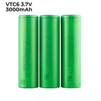 20pcs original 3 7v li ion battery 18650 vtc6 3000mah 30a battery for authentic sony murata us18650vtc6 rechargeable bateria