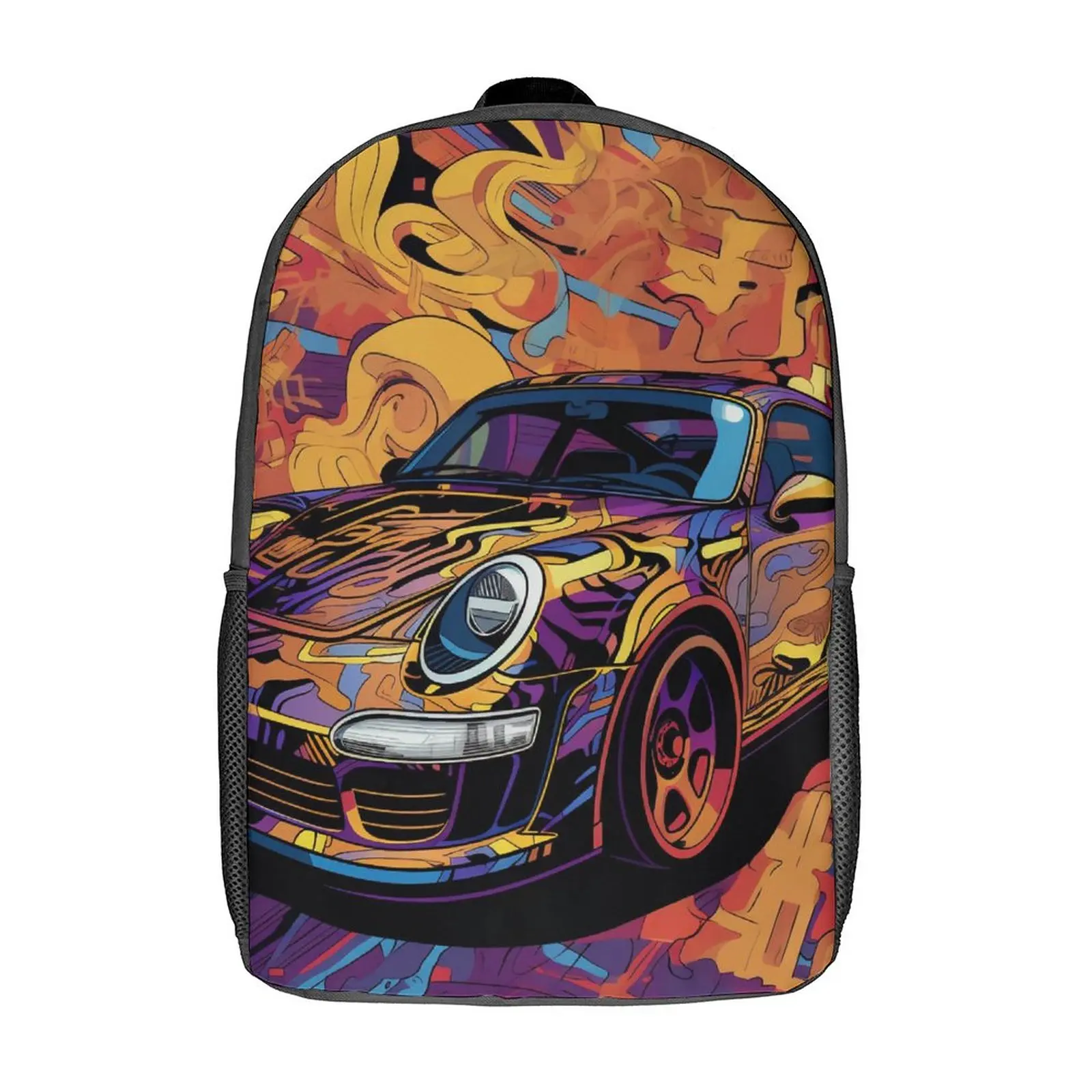

Classic Sports Car Backpack Various Styles Wall Graffiti Streetwear Backpacks Men Daily Breathable Bags High Quality Rucksack