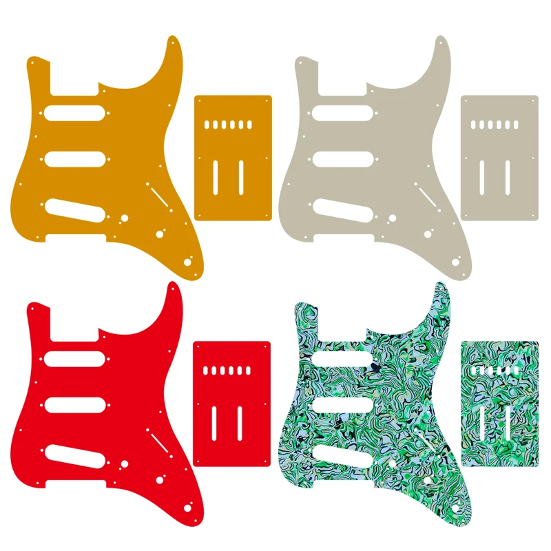 

Xin Yue Custom Guitar Parts -For Applause Pickguard Stra SSS & Back Plate Scratch,Many Colors