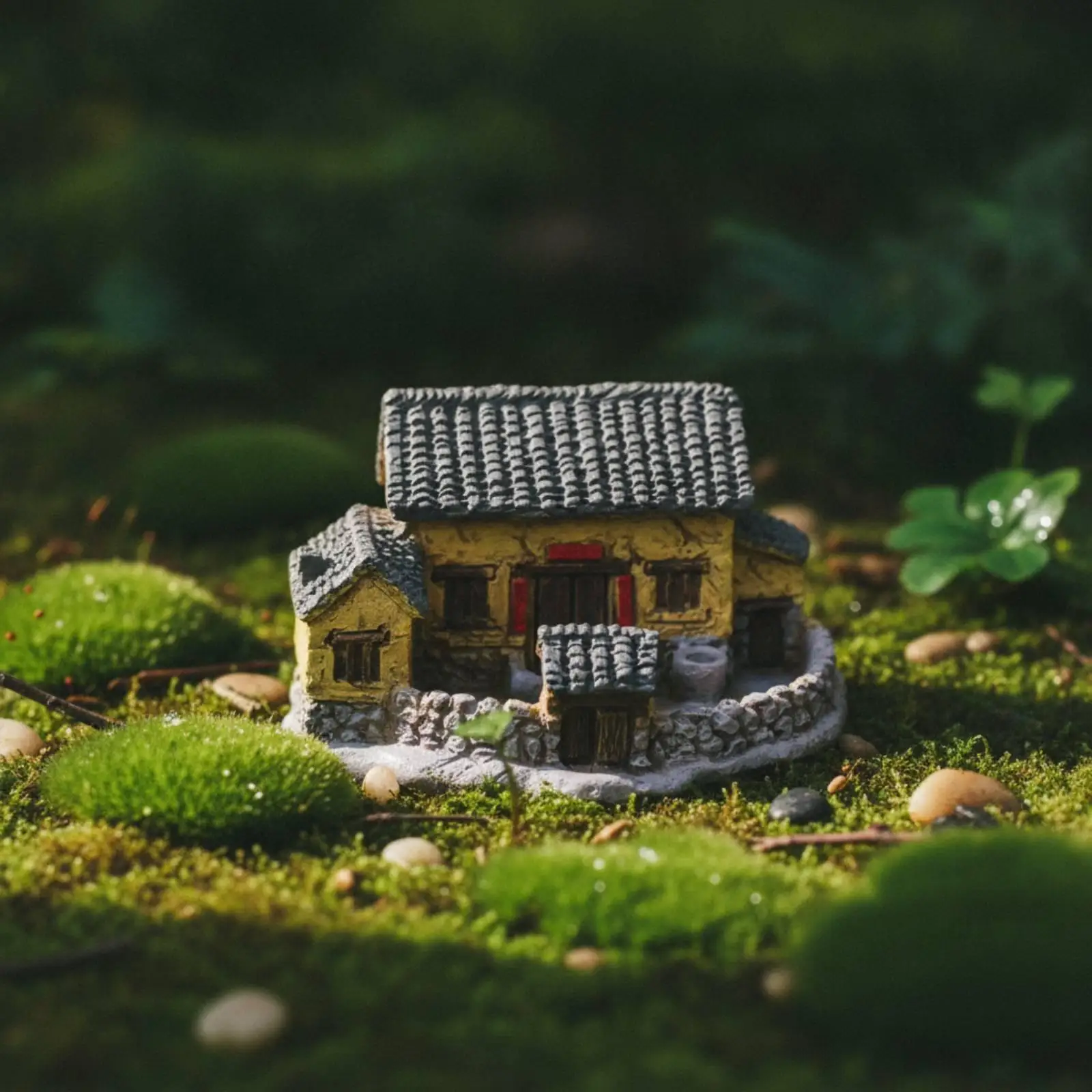 Фото Миниатюрный деревенский декоративный домик с эффектом состаривания для террариумов, любителей и коллекционеров. №2