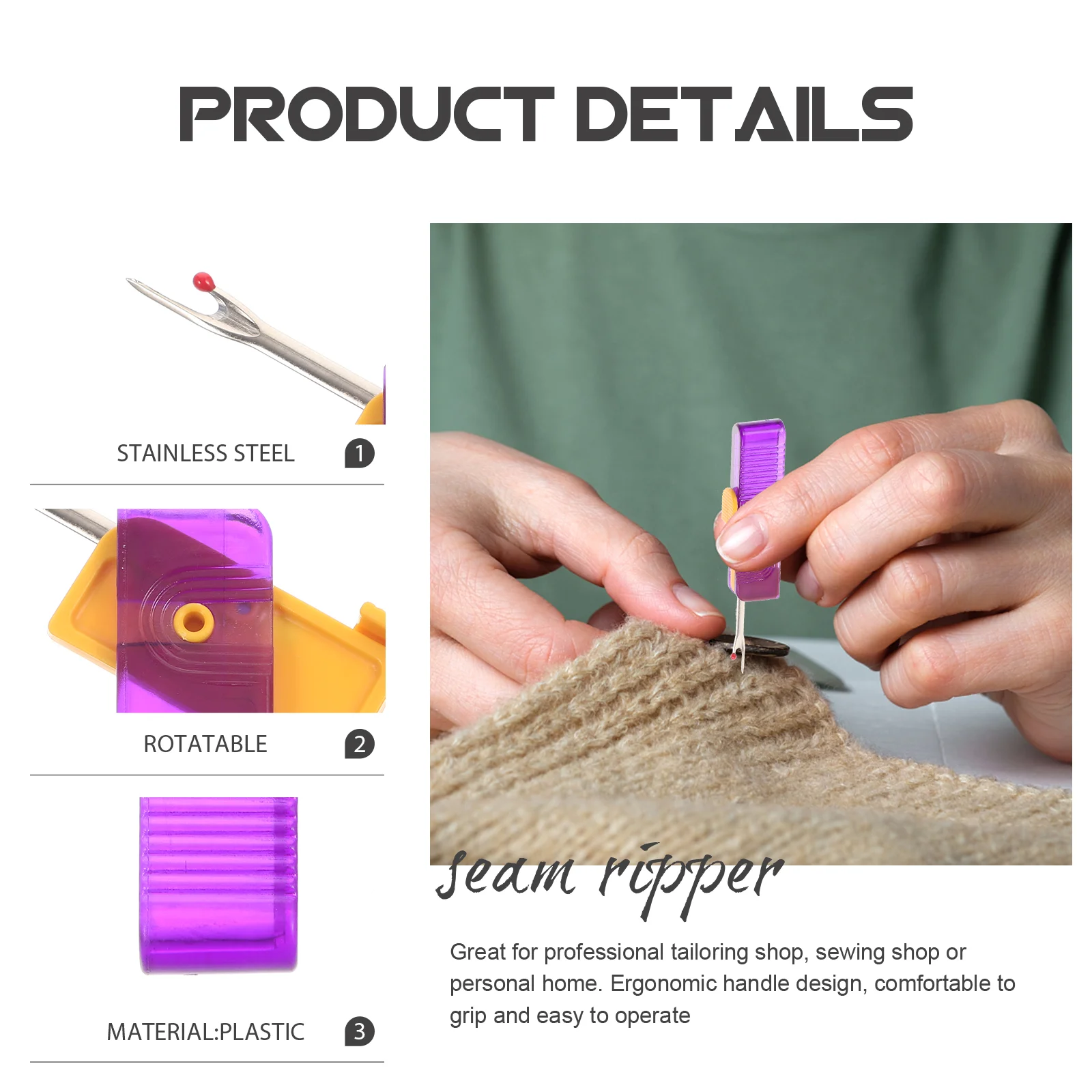 3 шт. швейные принадлежности рыпцы для стежков аксессуары инструменты удаления
