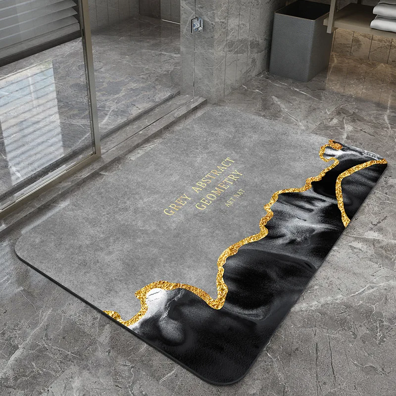 quick drying diatom floor mat easy to clean door mat oil proof kitchen rug non slip entrance carpet super absorbent bathroom mat free global shipping