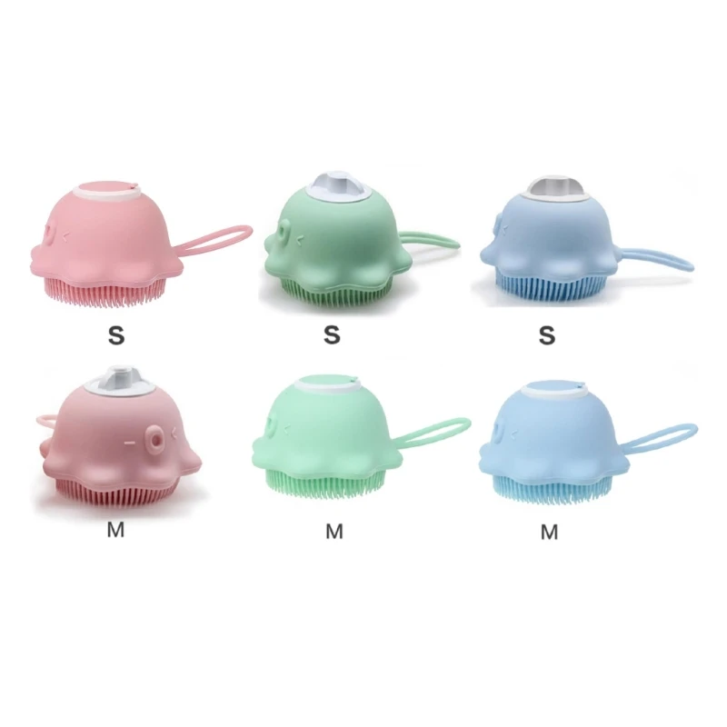 

Силиконовая щетка для тела, скребок для душа, массажный отшелушивающий с дозатором мыла, заполненная жидкость для женщин, мужчин, детей