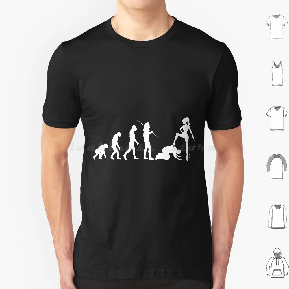 Evolution-Domina And Male Slave T Shirt Men Women Kids 6xl D0100837a Evolution Natural Selection Evolving Darwinist