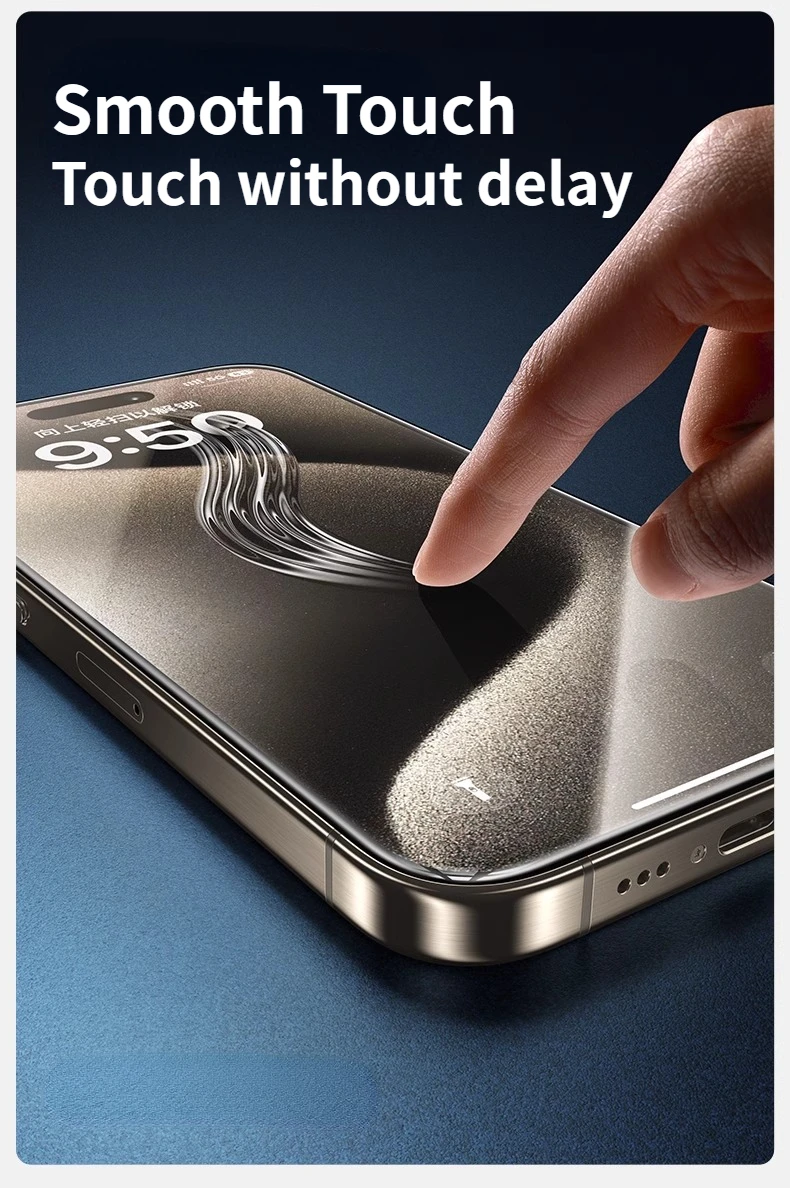 Защитная плёнка из закаленного стекла для iPhone 15 Pro Max 14 13 12