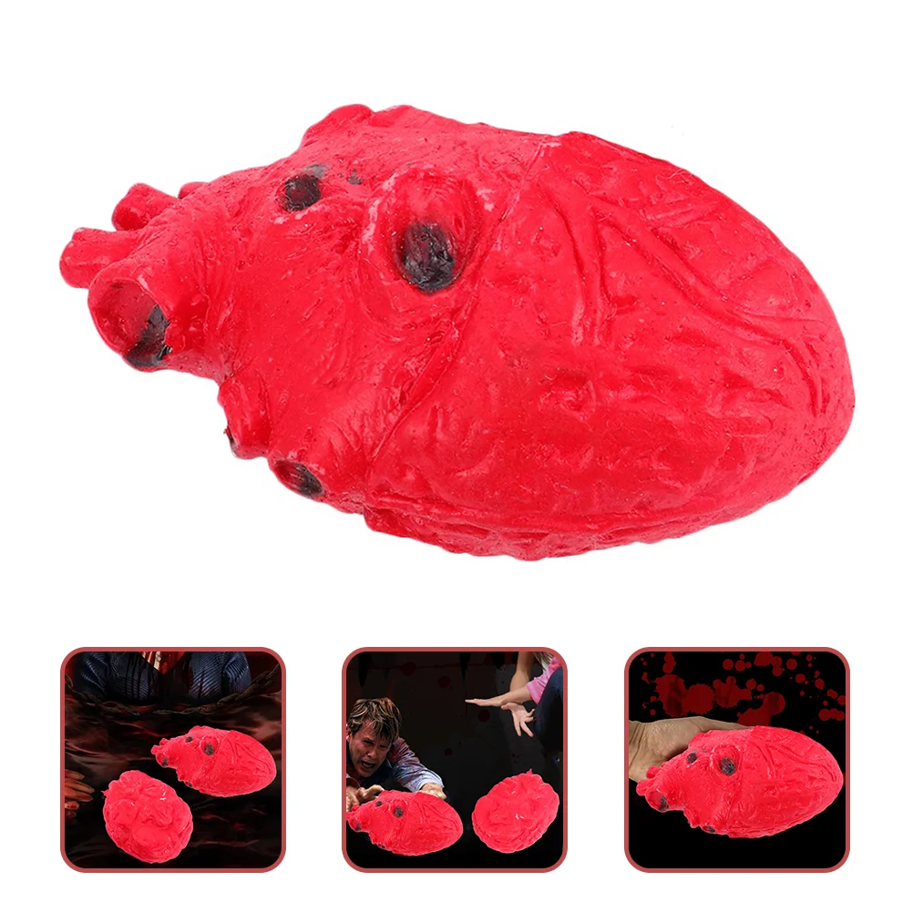 

Декор на Хэллоуин, имитация поддельного сердца, реквизит, украшения для дома с привидениями в форме сердца