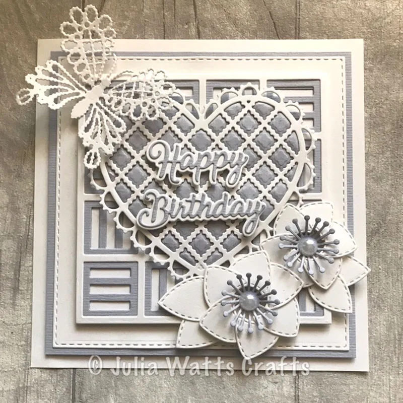 Рамка в форме сердца металлические штампы для DIY скрапбукинга альбома бумажных