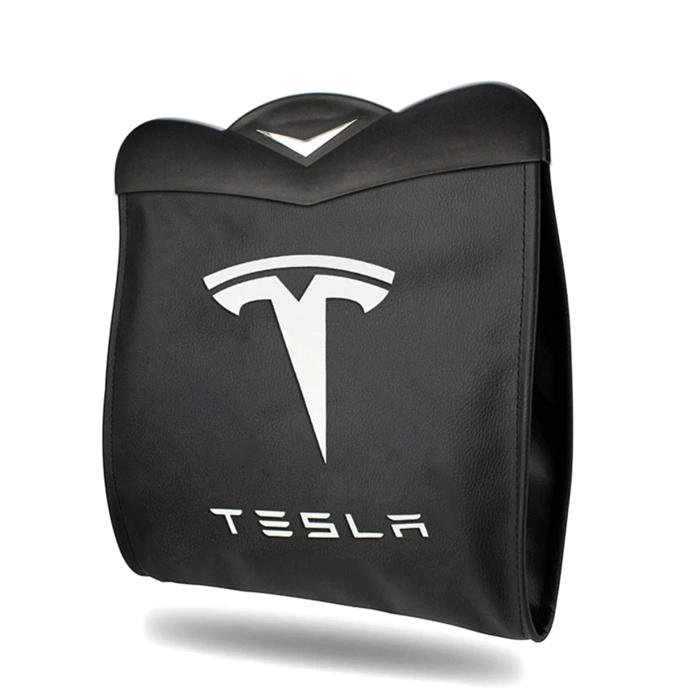 

Tesla модель 3 модель Y мусорная корзина заднее сиденье мусорная корзина подвесной органайзер магнитный переключатель водонепроницаемый мусорный корзина с реальным цветом