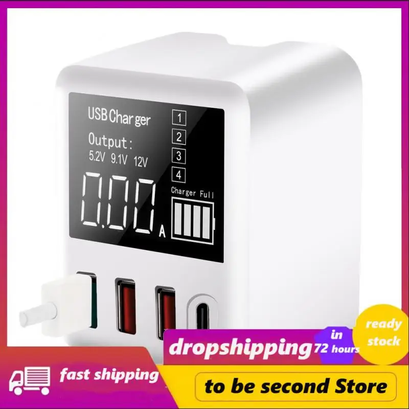 

Зарядное устройство 40 Вт, быстрая зарядка, настенный дорожный адаптер для телефона, умный светодиодный дисплей, зарядное устройство с несколькими портами Usb C, аксессуар для телефона, новинка