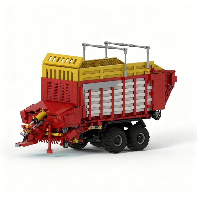 Фото 2288 деталей MOC Pottinger Faro: Техническая модель транспортного вагона для заготовки силоса, конструктор, 3D-модель, рождественский подарок №2