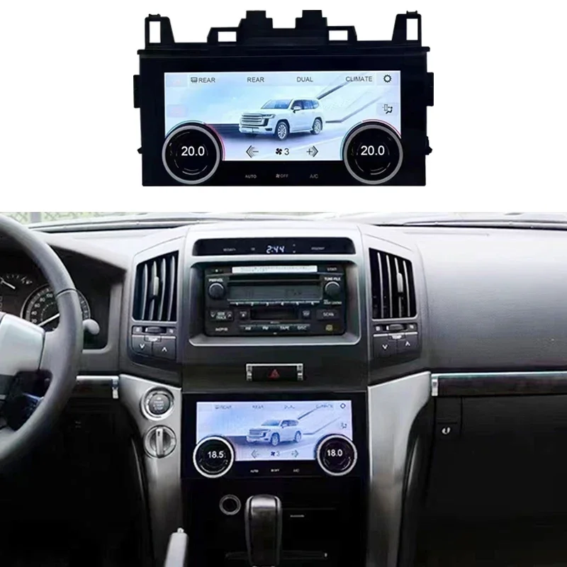 

7-дюймовая воздушная климатическая Панель AC Панель Авто для Toyota Land Cruiser LC200 2008-2015 контроль состояния сенсорный дисплей ЖК цифровой экран