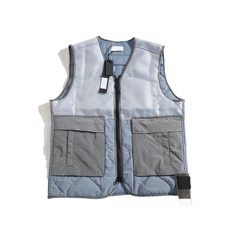 

Men Vest Unisex No Hat Sleeveless Jackets Cotton-padded Autumn Winter Casual Coat Male Waistcoat Thickening Bodywarmer Down Vest