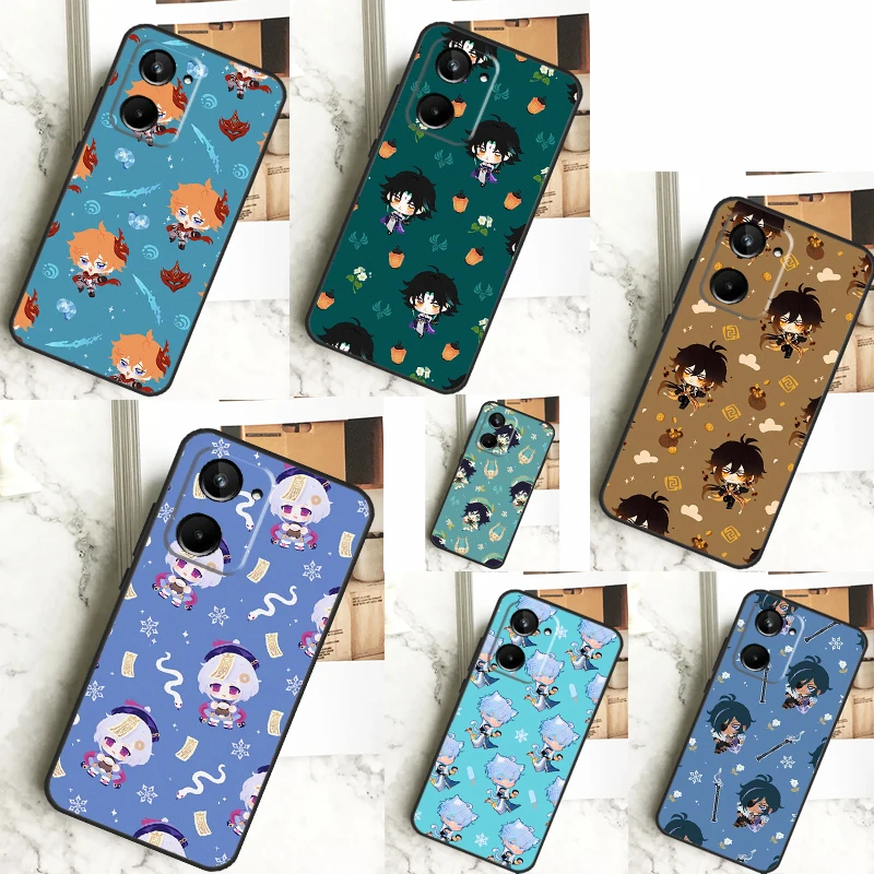Genshin Impact для Realme C55 C53 C67 GT Neo 5 6 9 10 11 12 Pro Plus C11 C25 C21Y C30 C31 C33 C35 C51 чехол