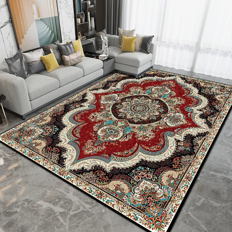 

Modern Chinese Living Room Persian Carpet Simple Bedroom Decoration Area Rug Large Porch Door Mat Absorbent Non-slip Bath Mat