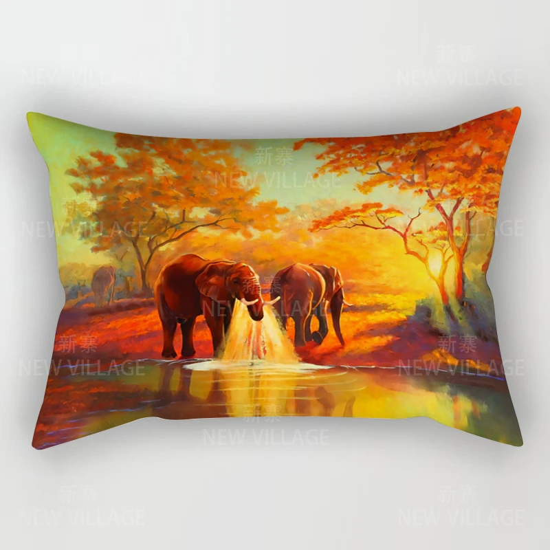 

Чехол для декоративной подушки Plush с принтом квадратный