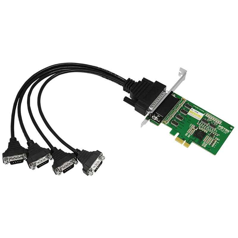 UOTEK Industrial PCI-E к RS-232 серийная карта PCIE RS232 4 порта высокоскоростной конвертер DR44 Com DB9