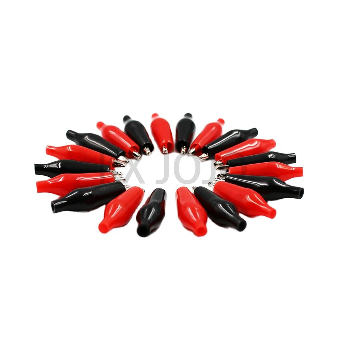 

Large Medium Small Metal Alligator Clip Crocodile Electrical Clamp Testing Probe Meter with Plastic Boot Car Auto Battery 5pcs