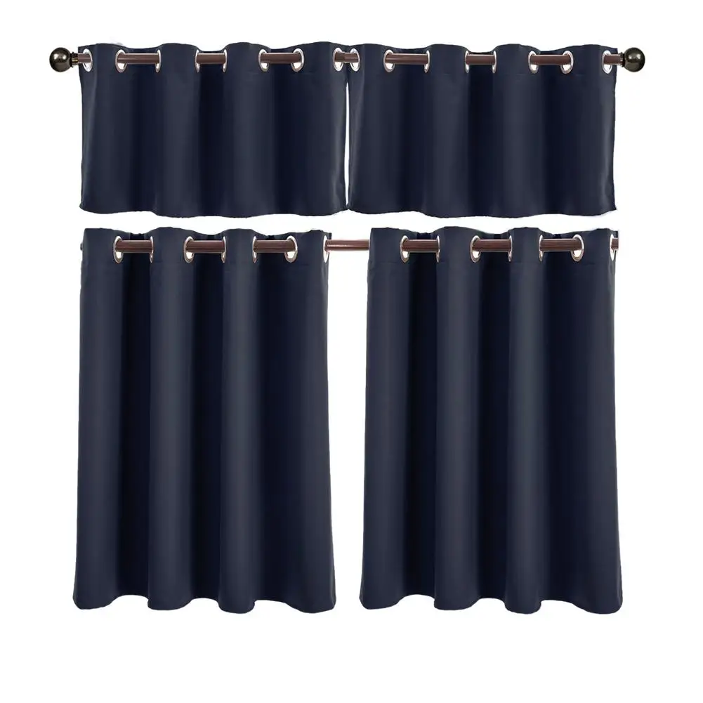 Кухонные затемняющие шторы в комплекте