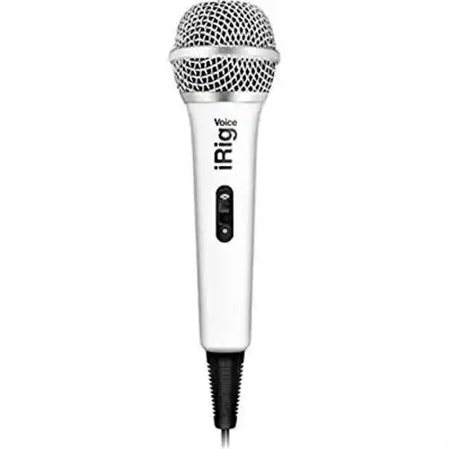 

Voice (white) karaoke microphone smartphones and tablets.