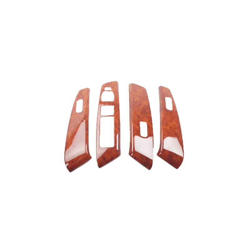 

4Pcs/set Wood Grain Car Window Glass Lift Button Panel Trim Fit For Hyundai IX35 2010-2015 Interior Accessories