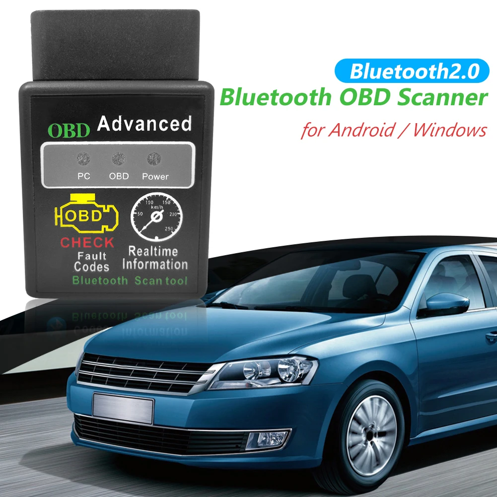 

Диагностический сканер HH OBD ELM327, Bluetooth-совместимый инструмент для диагностики двигателя автомобиля, CAN-шины, адаптер интерфейса с драйвером ...