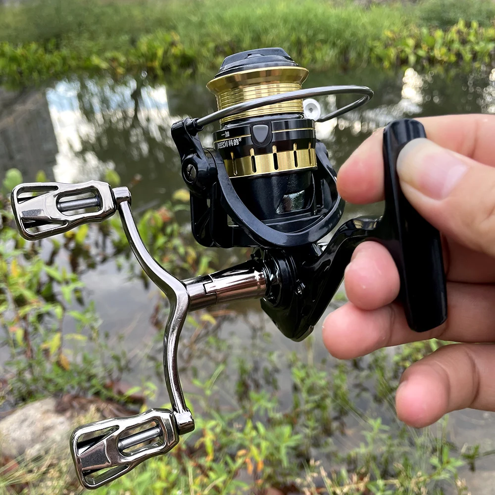 

Рыболовная катушка, катушка для спиннинга с двойной ручкой, мелководье, катушка, максимальная нагрузка, 8 кг, катушка, рыболовные принадлежности