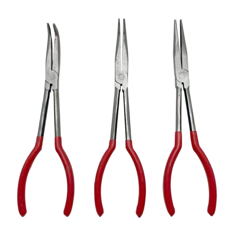 

45 90 Degree Straight Mouth O-Shape Bend Needle Nose Pliers Gold Striking Tools