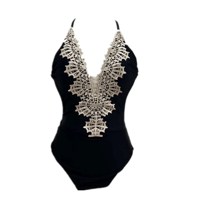 2021 New Swimsuit Female Korean Ins Sexy One-piece Swimsuit Halter Bikini