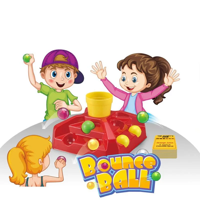 

2022 New Children's Desktop Fun Ejection Portable Jump Ball Double Ejection Jump Quadruple Ball Competitive Hand Projection Toy