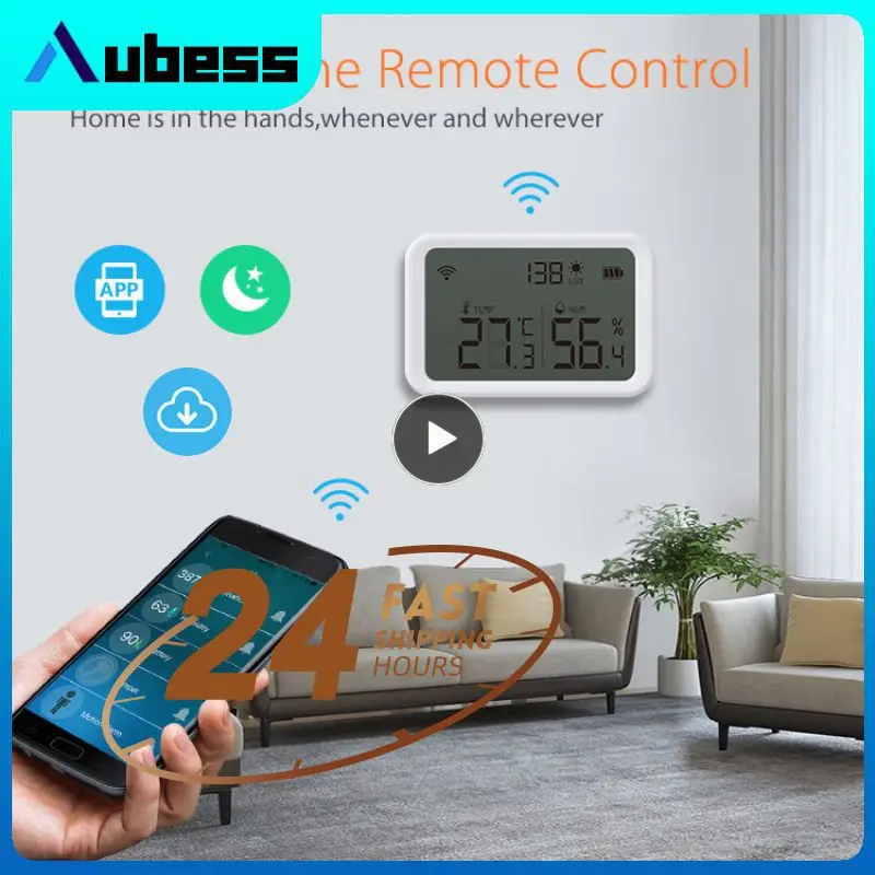 

2~10PCS Battery Display Temperature And Humidity Sensor Tuya Hygrometer Real-time Detection Smart Zigbee Smart Thermometer