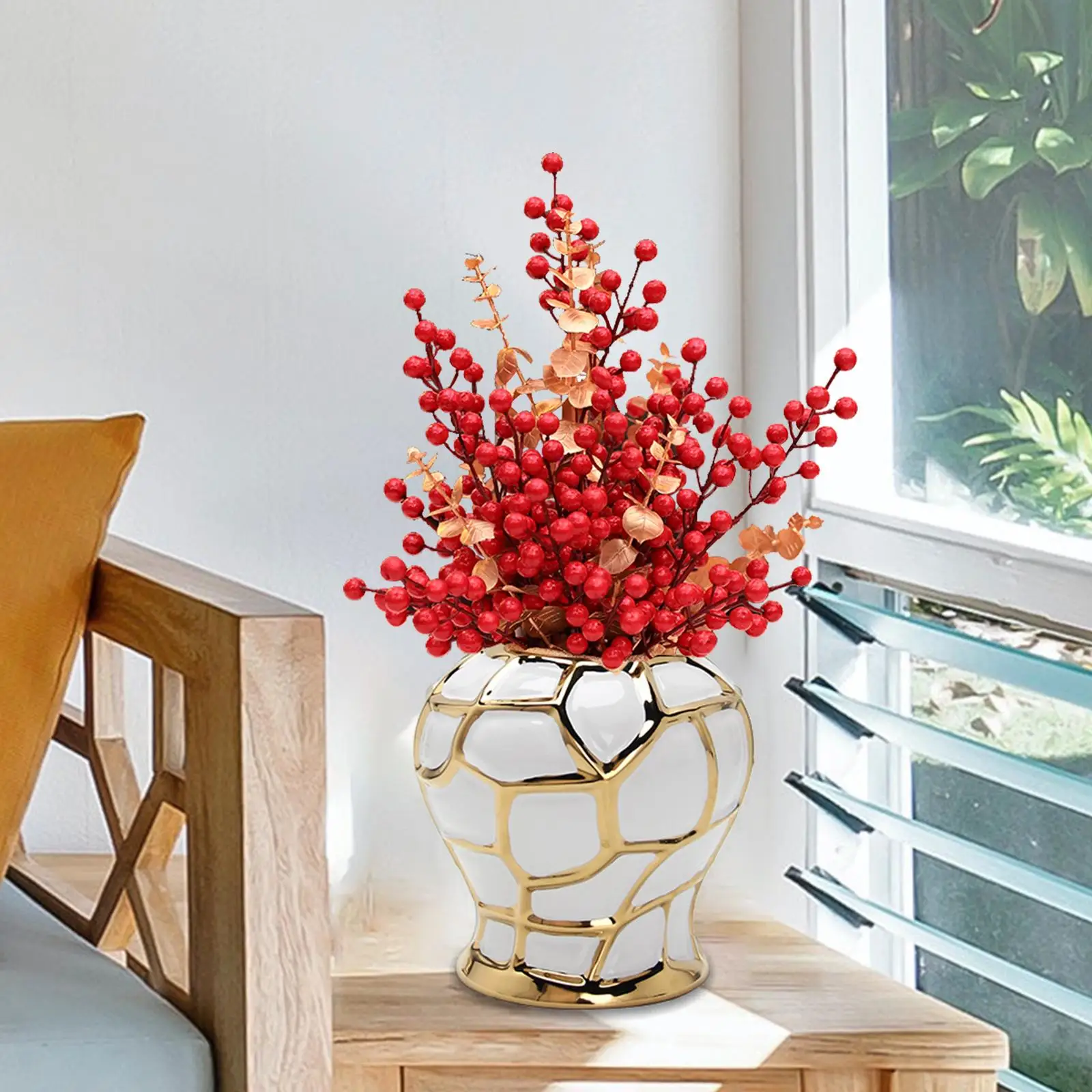 

Modern Jar Vase, Floral Arrangement Porcelain Collections Decorative Container