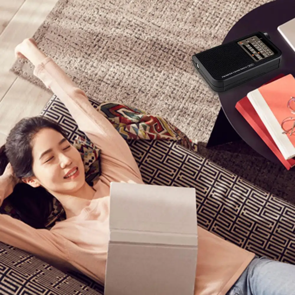 Портативный 3-полосный радиоприемник V117 AM FM Небольшой Аварийный транзистор