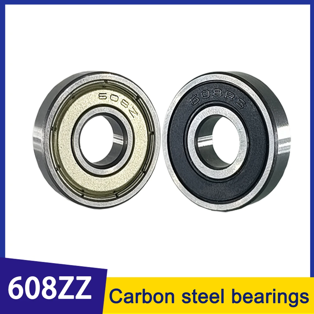 

High Speed 608ZZ 608RS Carbon Steel Bearing Roller Skates Scooter Miniature Deep Groove Ball Bearing