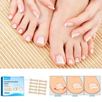 6sheets nail paste paronychia nail corrector toenail correction sticker nail groove ingrown manicure repair patch feet care tool