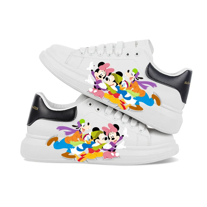 Кроссовки с мультяшным Микки Маусом легкая дышащая модная повседневная обувь на