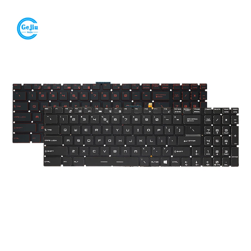 

New Original Laptop Keyboard For MSI GE62VR GP62 GT72 GS60 GP72 PE60 PE70 GL62 MS-1796 MS-1799 MS-16J9 MS-1792 MS-1791