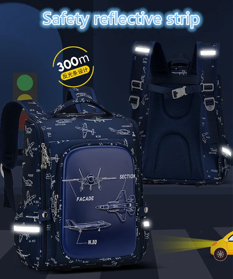 Детские рюкзаки для учеников начальной школы вместительные школьные ранцы детей