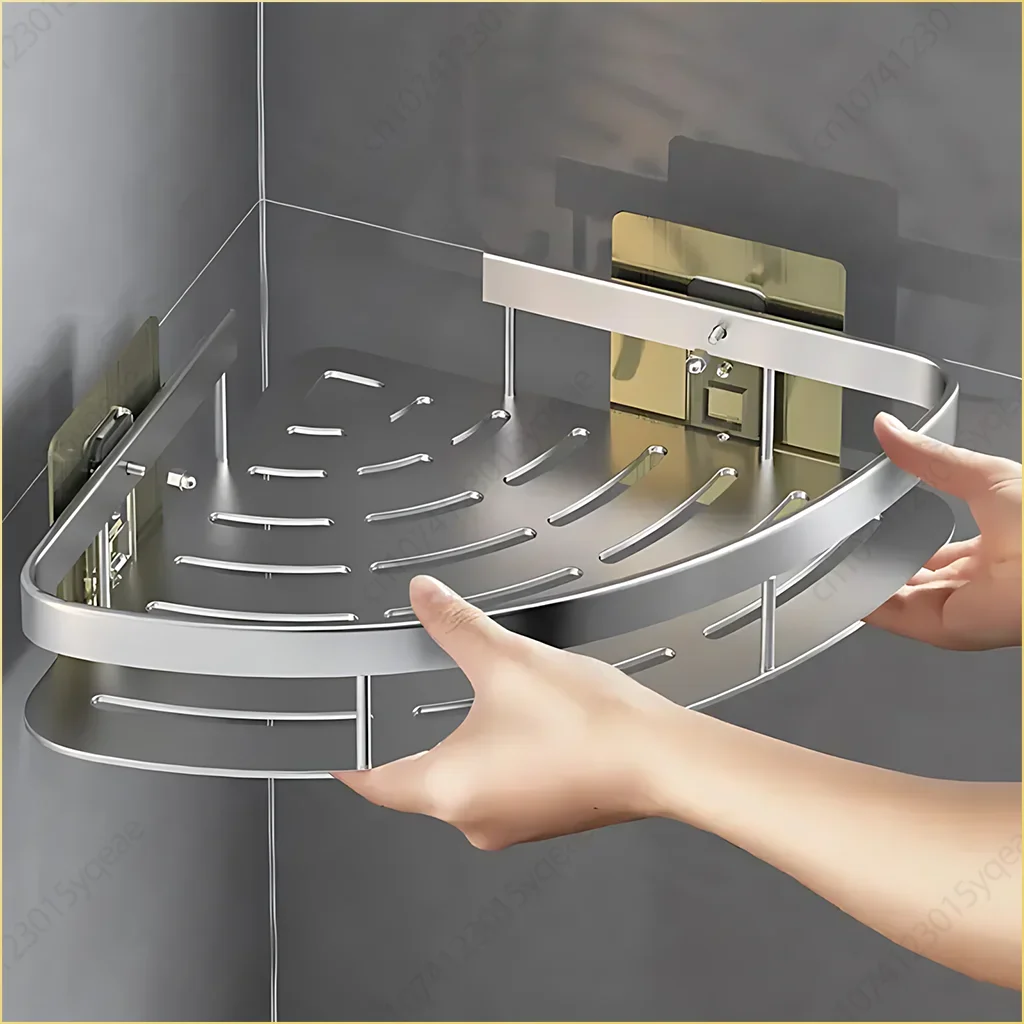 Полка Для Ванной Комнаты Кухонный Органайзер Хранения Мыльница Из Алюминиевого