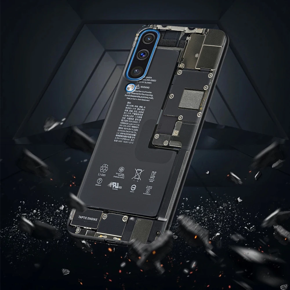 Чехол материнской платы для Samsung Galaxy A50 A10 A70 A30 A20e A40 A20s A10s A10e A90 5G A80 A9 мягкий черный