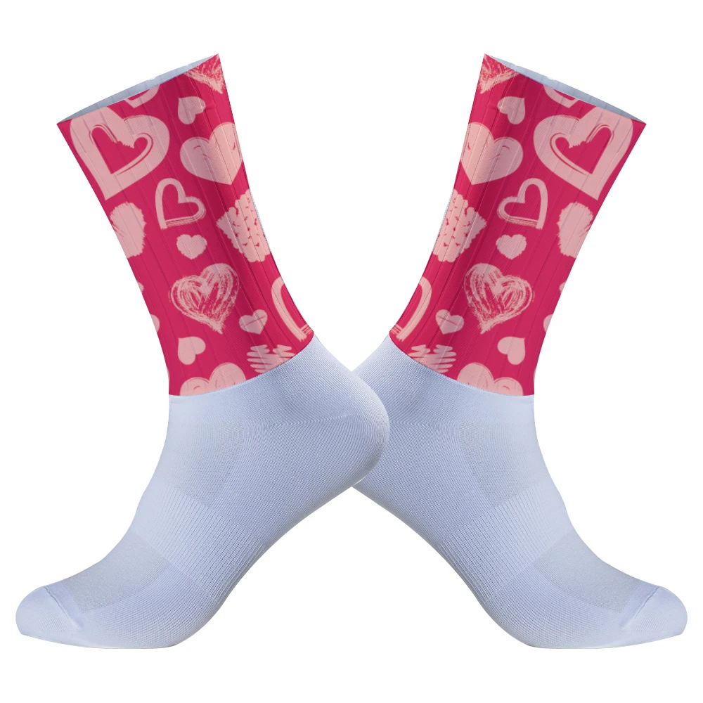 Лето 2024 Новинка Aero велосипедные командные Нескользящие Дышащие носки из