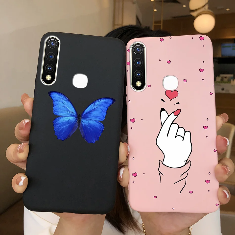 Фото Чехол С Рисунком бабочки и сердца для Vivo Y19 U3 VIVO Y19 vivo U3 Y 19 U 3, Мягкая силиконовая задняя крышка из ТПУ, искусственная кожа, чехол, милая мультяшная Маргаритка №1