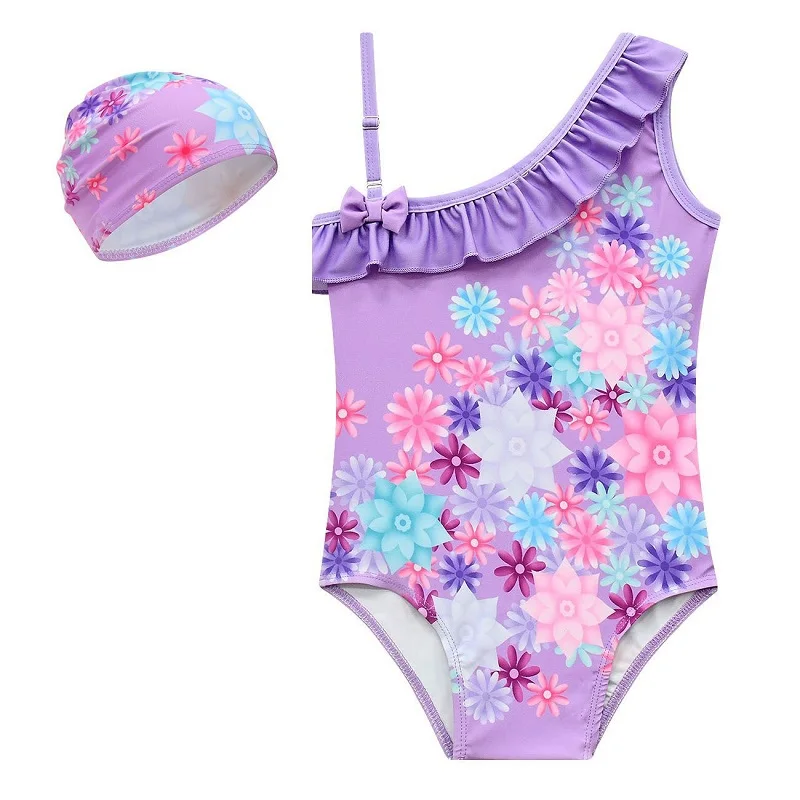 

Children's swimsuit seaside holiday girl leopard long sleeve swimsuit one-piece swimsuit seaside beach suit girl bikini swimsuit