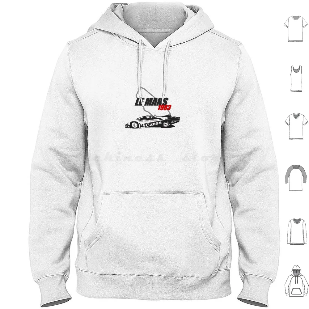 

1983 Le Mans 24 Hours-The Lloyd 956 Group C At Le Mans 24H Circuit Hoodie cotton Long Sleeve Richard Lloyd Racing 956 956 H Le