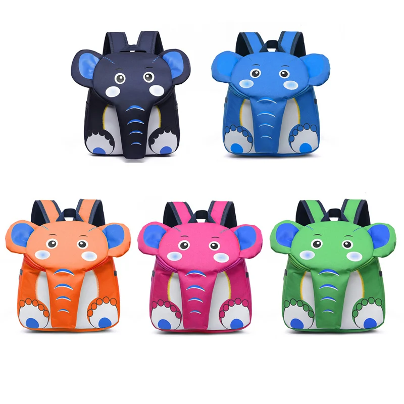 2022 Elephant School toddler Backpack for Children Cute 3D Animal Designer Kids School Bags Boys Girls Schoolbag plecak szkolny