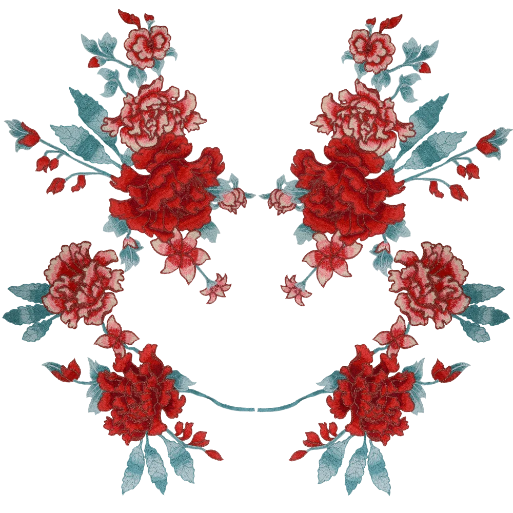 Отделка пионов пришивная Цветочная аппликация для мотиков аксессуары украшения